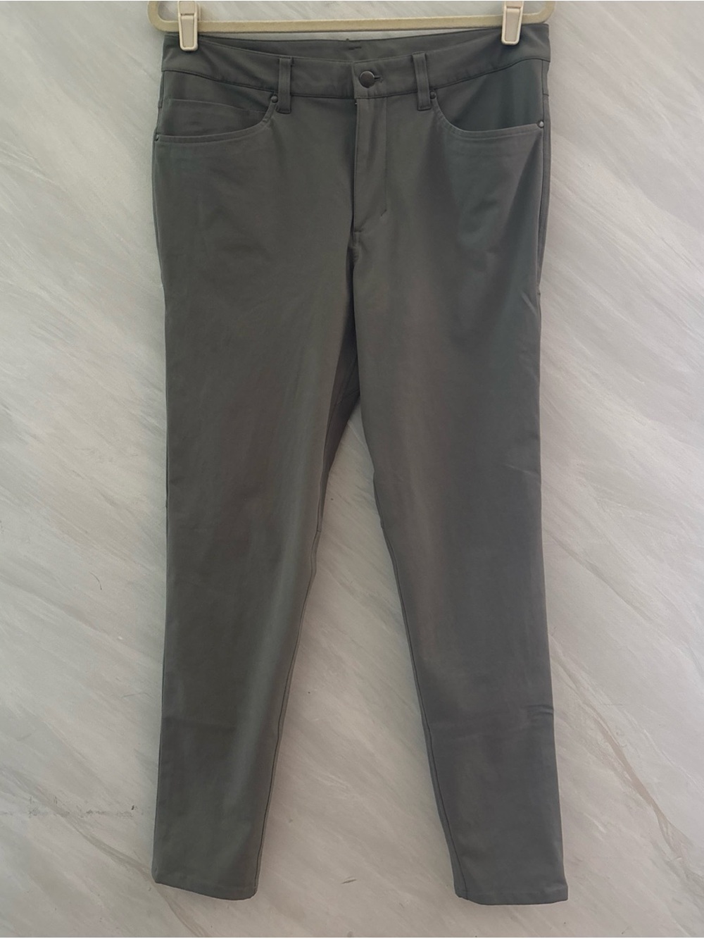 Lululemon Men’s 32X32 Green ABC Slim-Fit Warpstreme 5 Pocket Pants  Golf Preppy